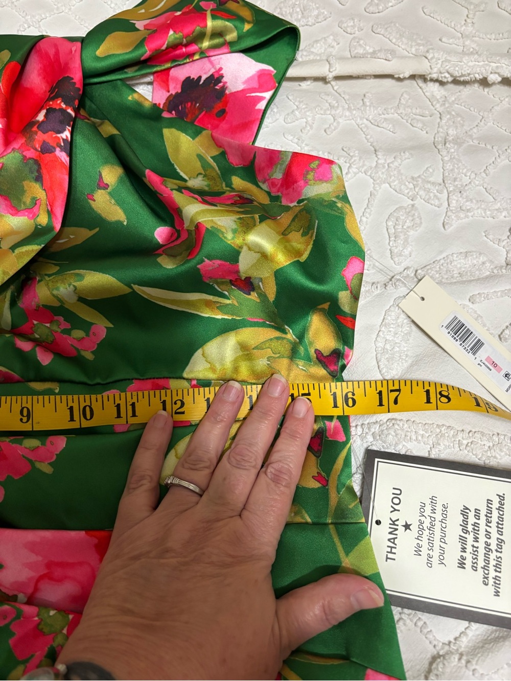Eliza J Green Floral Halter Sheath Dress - Picture 10 of 12